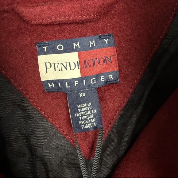 Pendleton x Tommy Hilfiger Rare Wool Blend Valley Stripe Tribal Bomber Jacket - Picture 8 of 11
